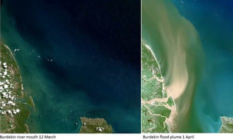Runoff pollution from Cyclone Debbie flooding sweeps into Great Barrier  Reef | Cyclone Debbie | The Guardian